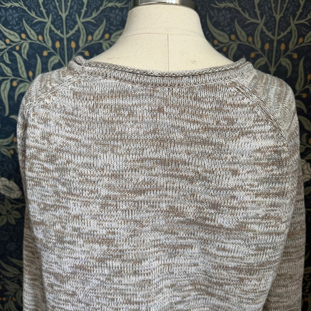 Jeanne Pierre Natural Beige Cotton Sweater - Picture 3 of 10